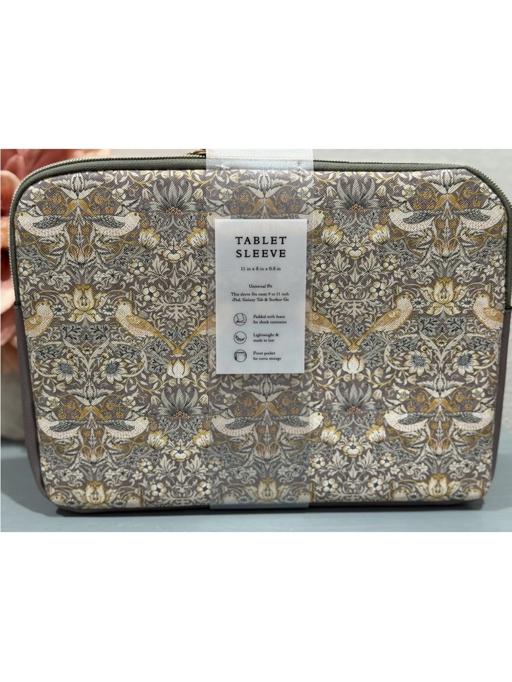 Morris & Co Strawberry Thief Laptop & Tablet Sleeve & Multipurpose Pouch-
Set 3 - Picture 6 of 11